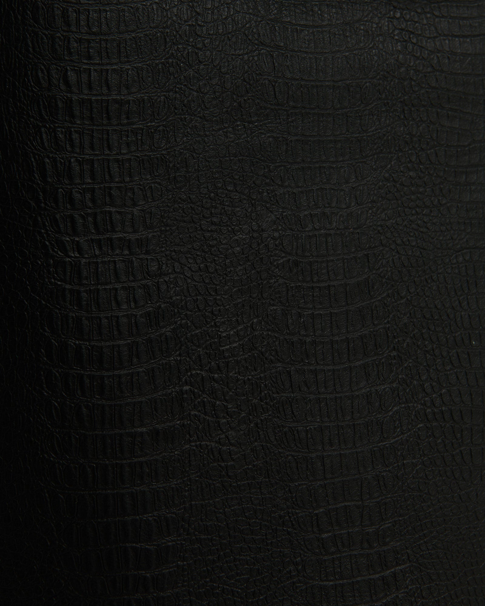 Leather Pencil Skirt / Crocodile