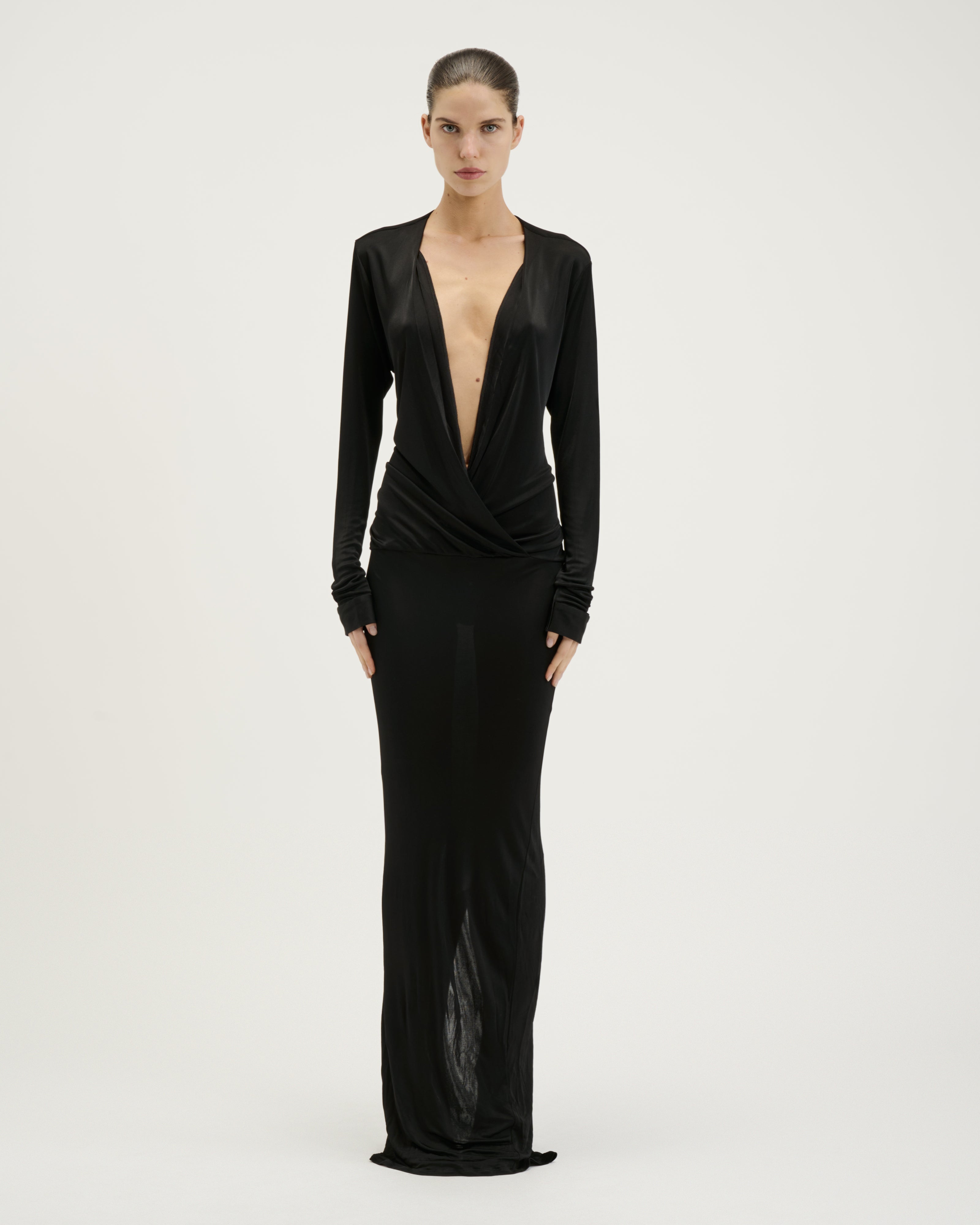 Wrap Evening Dress