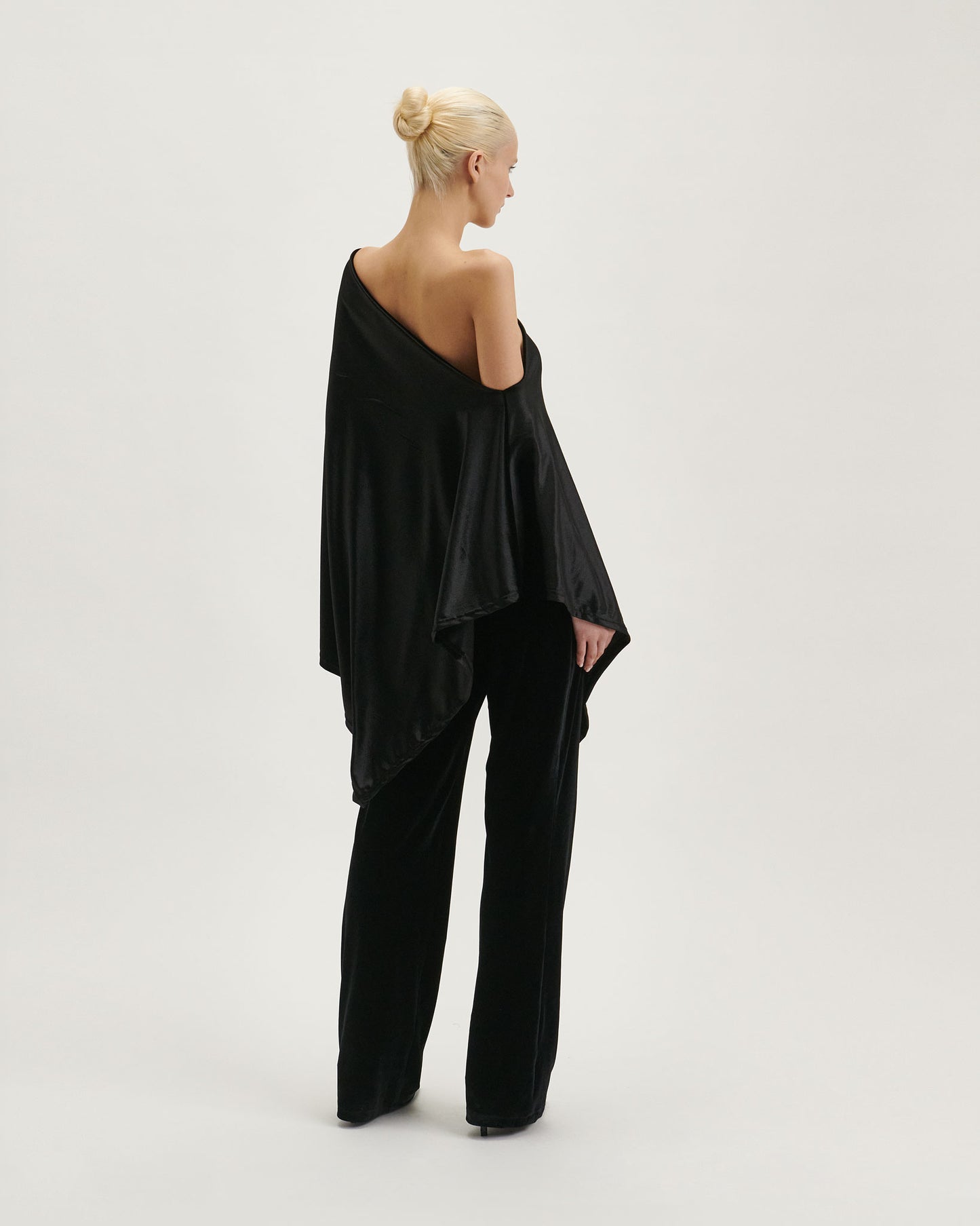 Satin Velvet Cape