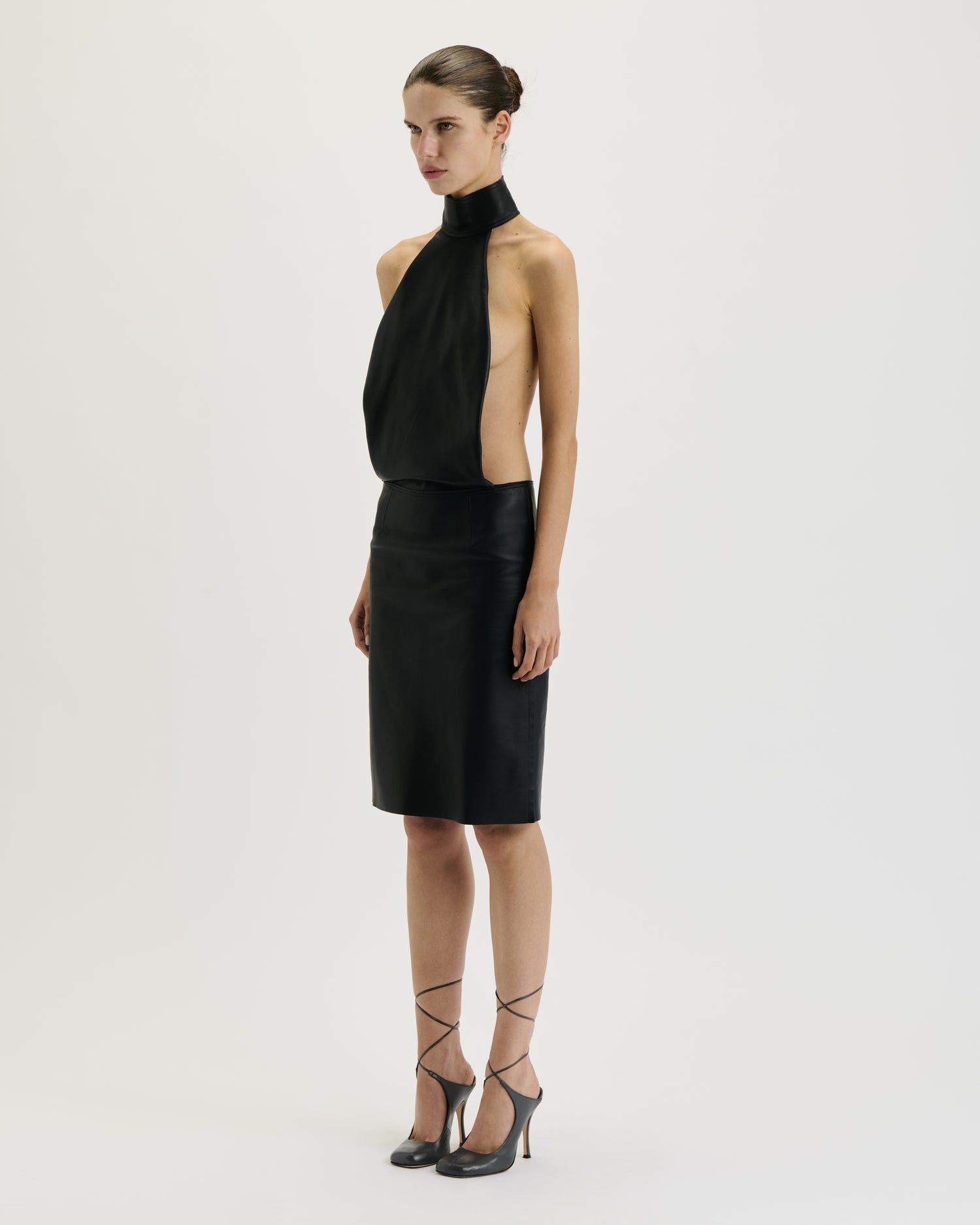Leather Pencil Dress