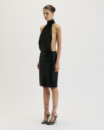 Leather Pencil Dress