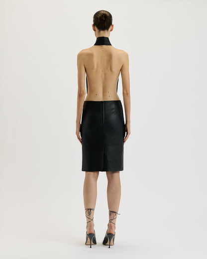 Leather Pencil Dress