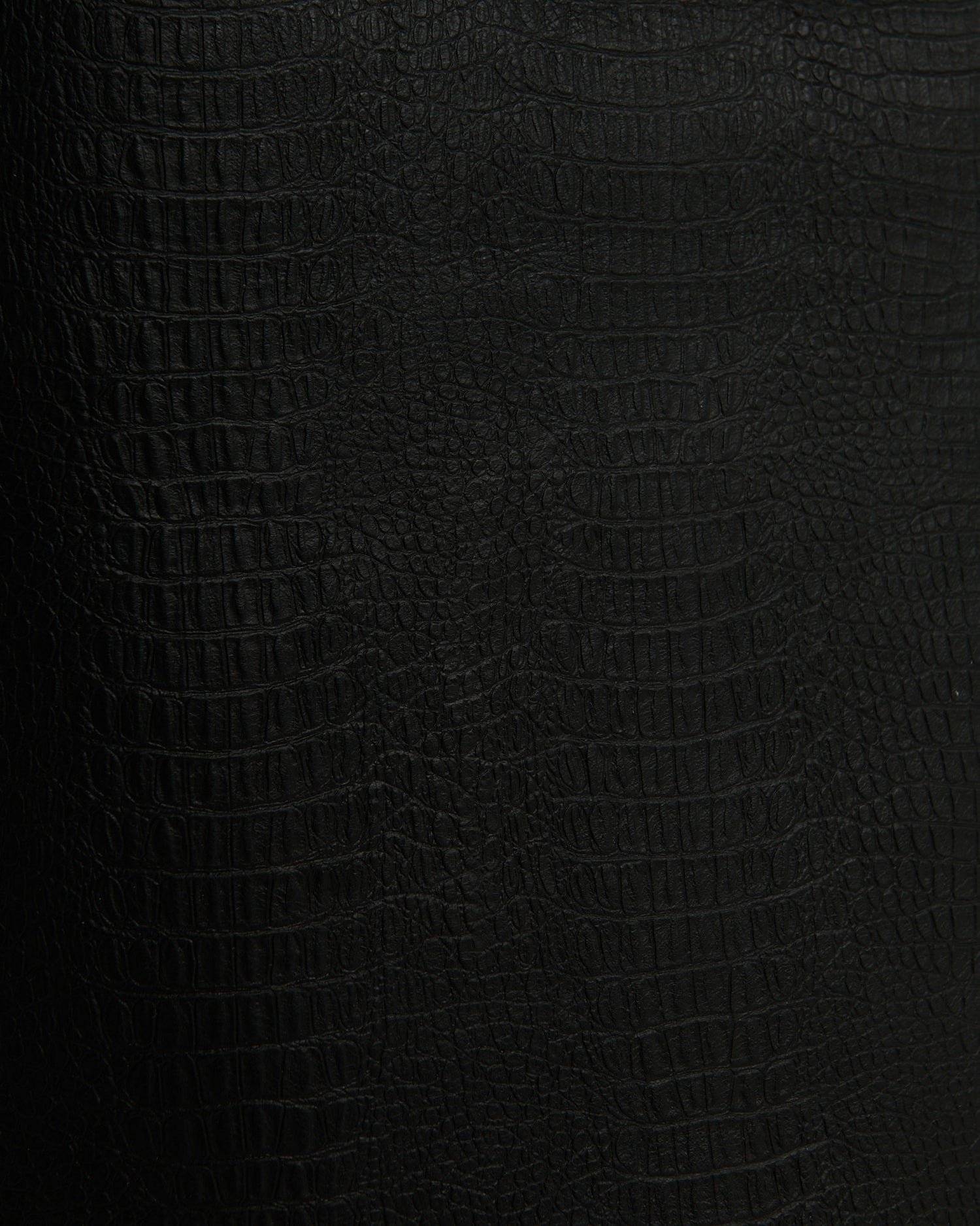 Leather Pencil Skirt / Crocodile