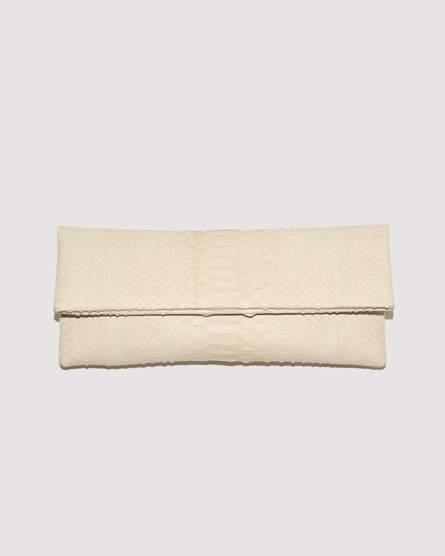Python Clutch / Cream