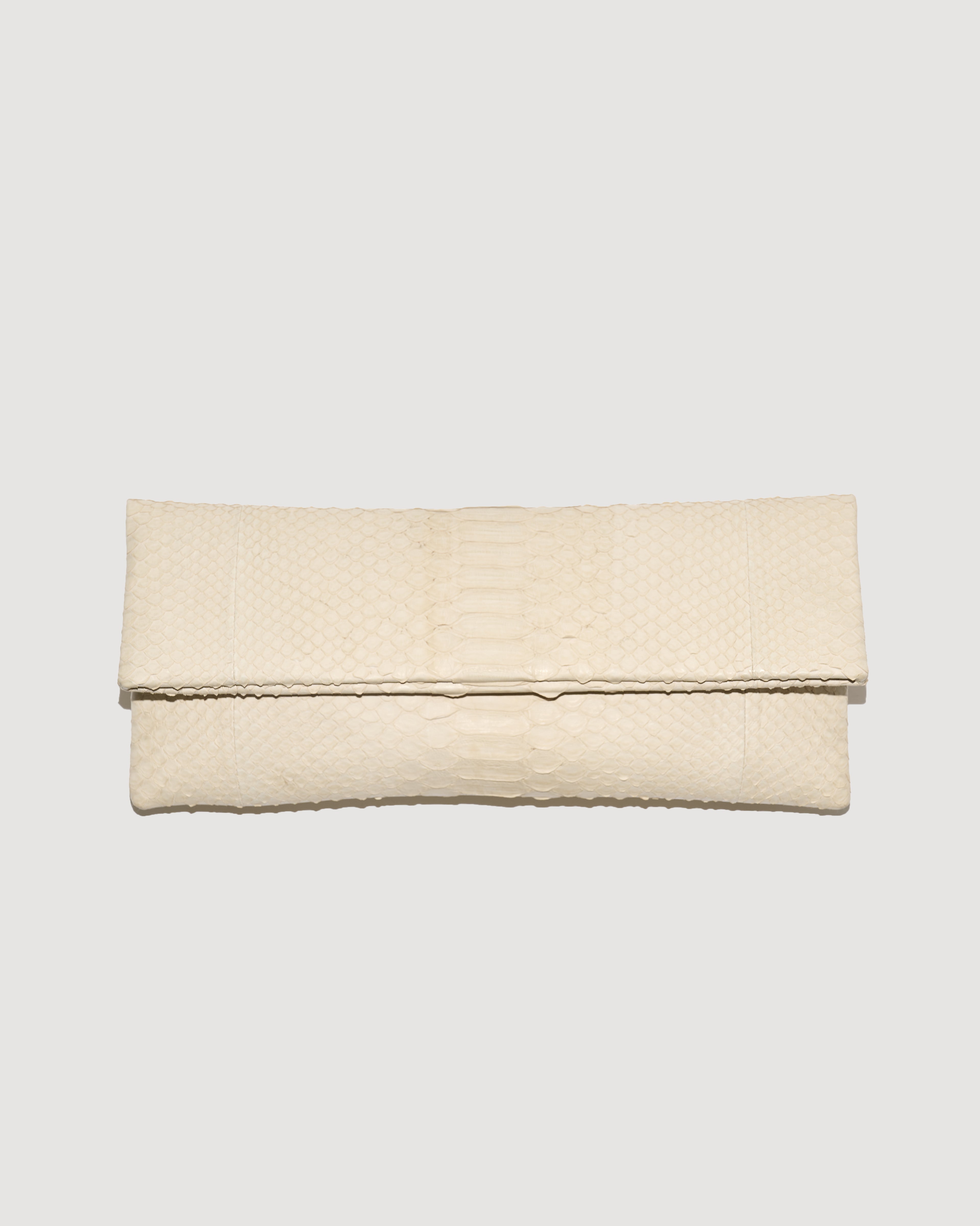 Python Clutch / Cream