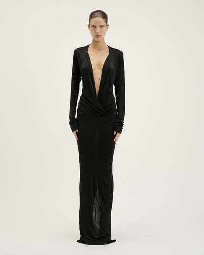 Wrap Evening Dress