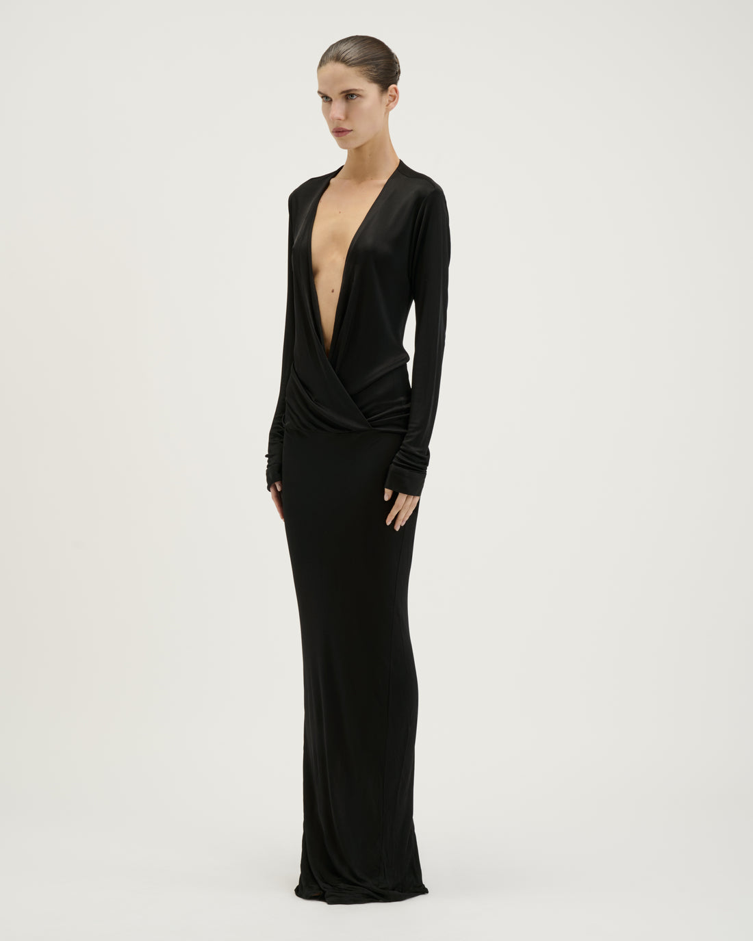 Wrap Evening Dress